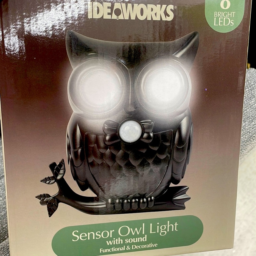 LED Sensor Owl Light